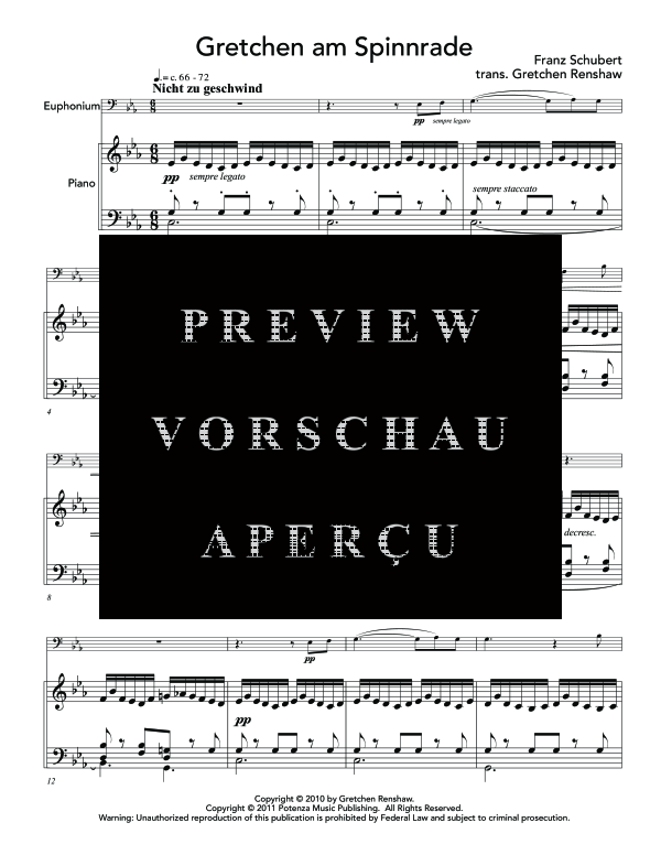 gallery: Gretchen am Spinnrade, , (Euphonium und Klavier)