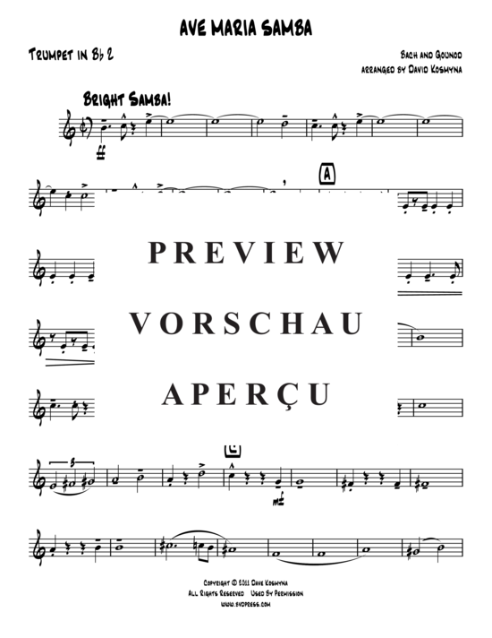 Produktgalerie: Seite 7 von 14 Ave Maria Samba , , (Blechbläserquintett)