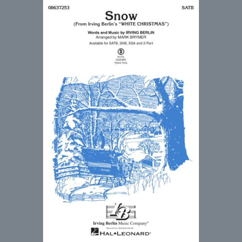 cover: Snow (from White Christmas) (arr. Mark Brymer), Irving Berlin