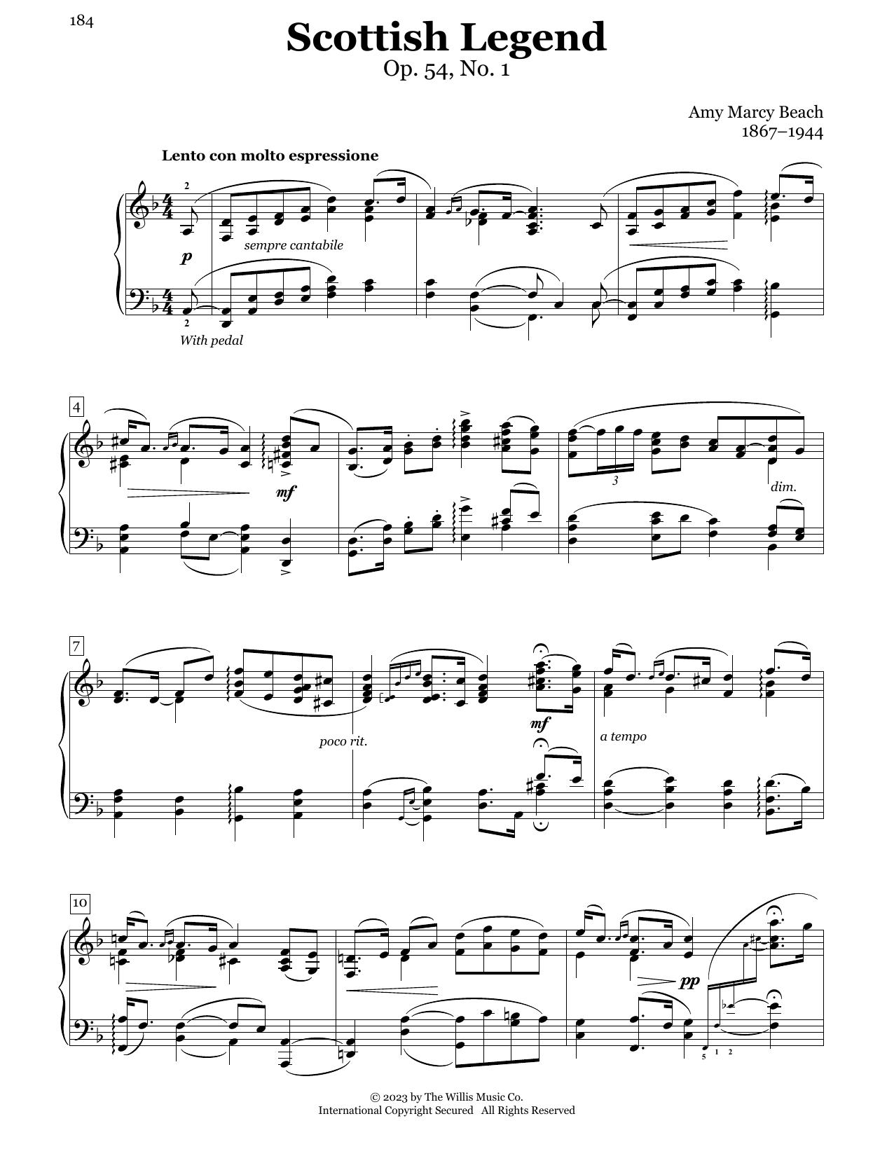 Produktbild zu: Scottish Legend, Op. 54, No. 1