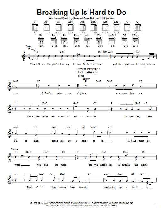 Product gallery: Page 1 of 1 Breaking Up Is Hard To Do, Neil Sedaka