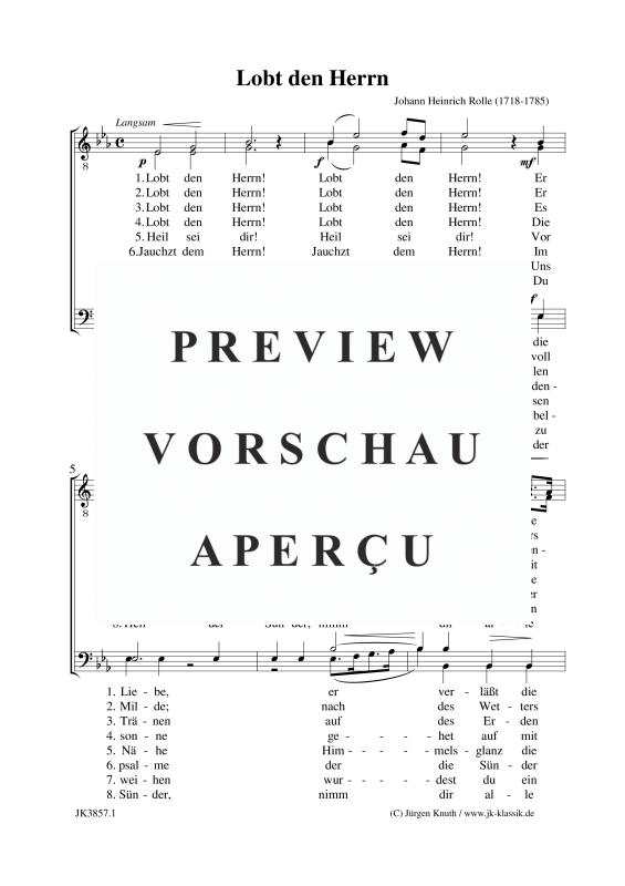 gallery: Lobt den Herrn, , (male choir)