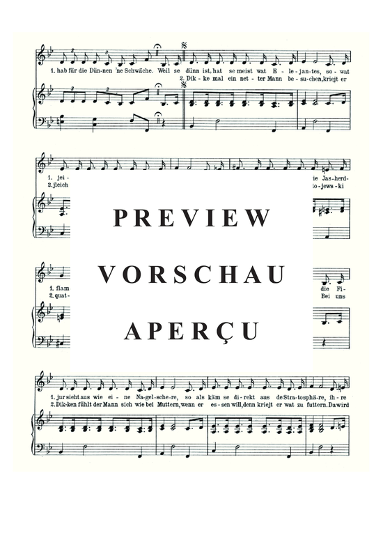 Produktgalerie: Seite 5 von 5 Dünn oder dick, 	, Klavier und Gesang