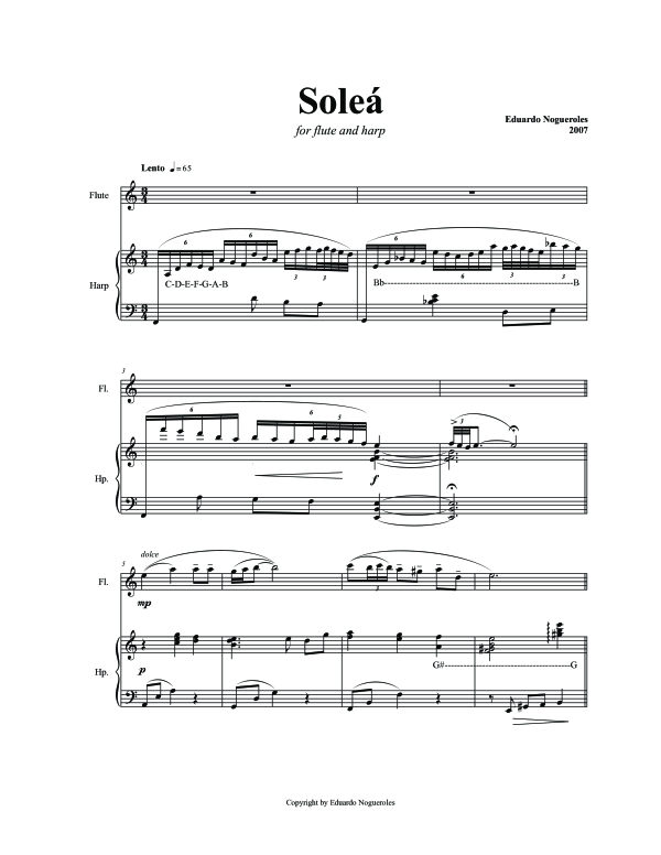 Produktgalerie: Seite 1 von 11 Soleá, , (Harfe und Flöte)