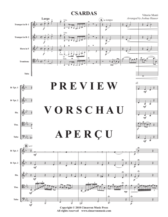 gallery: Czardas , , (Blechbläser Quintett)