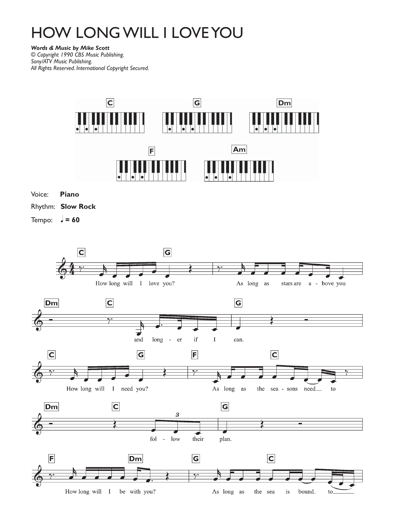 Produktgalerie: Seite 1 von 1 How Long Will I Love You, Ellie Goulding, Klavier