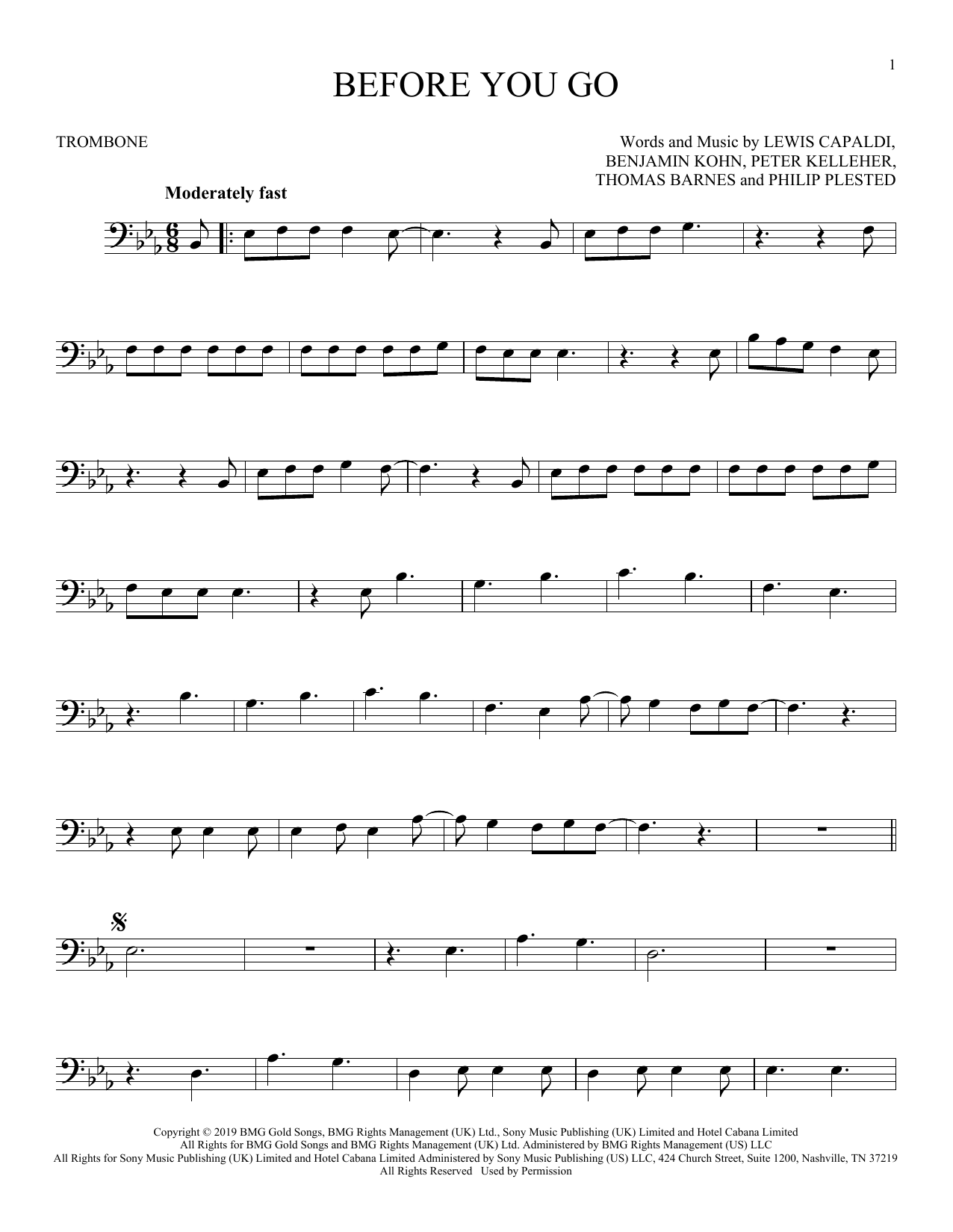 Product gallery: Page 1 of 1 Before You Go, Lewis Capaldi