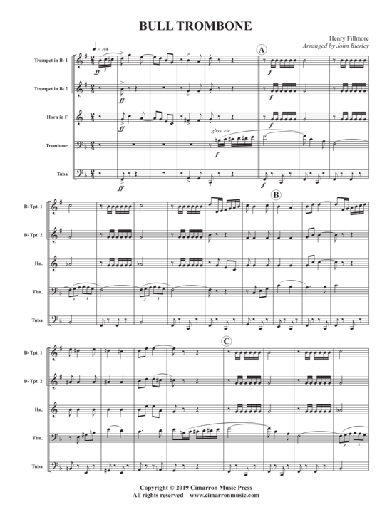 Produktbild zu: Bull Trombone Henry Fillmore