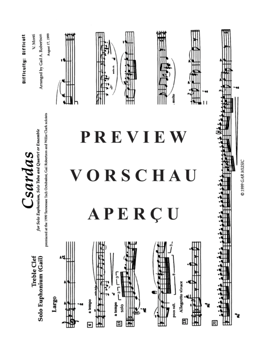 Produktgalerie: Seite 13 von 18 Csardas (Duet with Piano) , , Euphonium, Tuba und Klavier