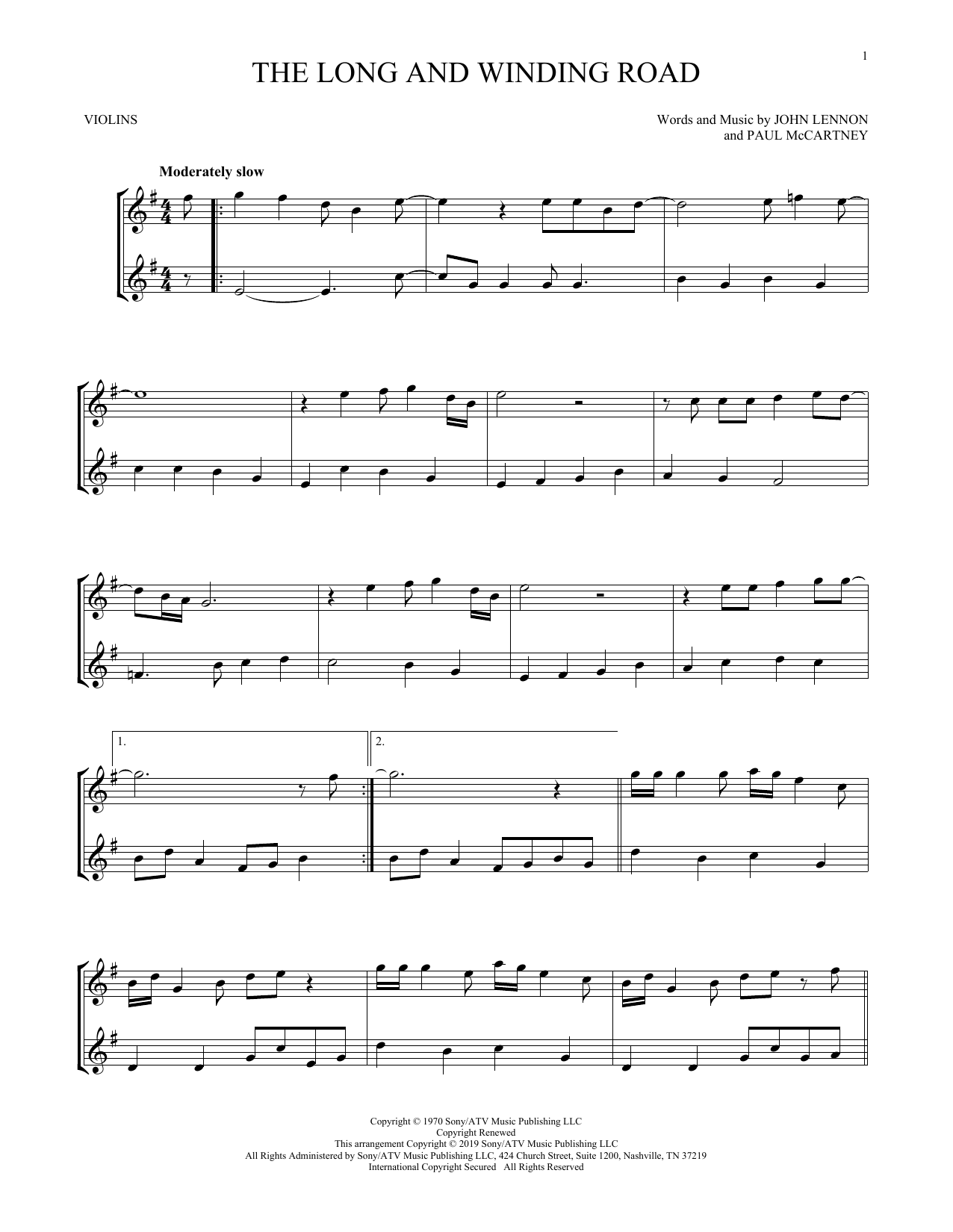 Product gallery: Page 1 of 1 The Long And Winding Road, The Beatles