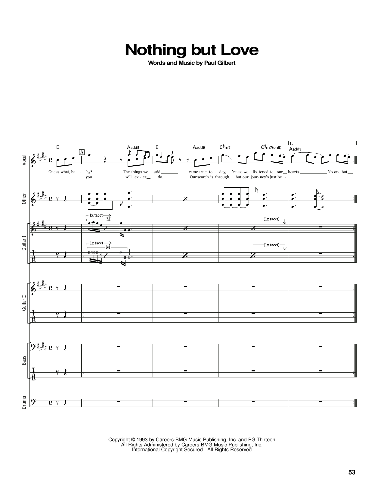 Product gallery: Page 1 of 1 Nothing But Love, Mr. Big