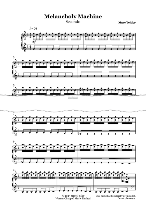 Produktgalerie: Seite 1 von 1 Melancholy Machine, Marc Teitler, Klavier