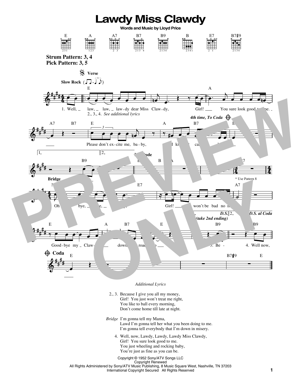 Produktgalerie: Seite 1 von 1 Lawdy Miss Clawdy, Elvis Presley, Gitarre