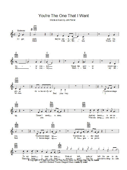 Produktbild zu: You're The One That I Want