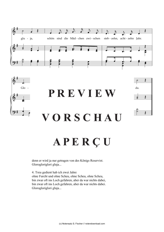 Product gallery: Page 3 of 3 Treu gedient hab ich zwei Jahre , , Piano and Voice