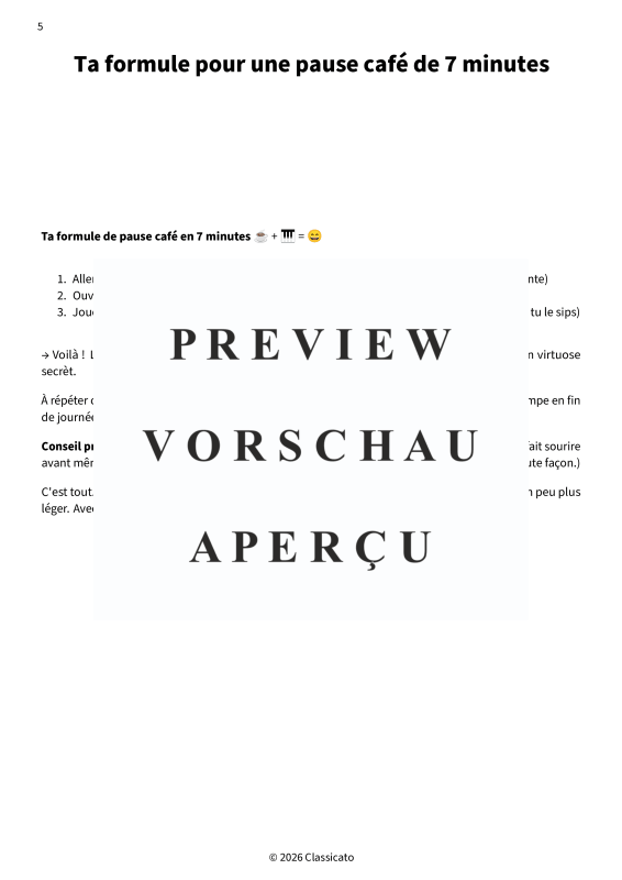 Produktgalerie: Seite 7 von 11 Pause café au piano - Pièces cocooning simplifiées pour de courtes pauses, , Klavier Solo