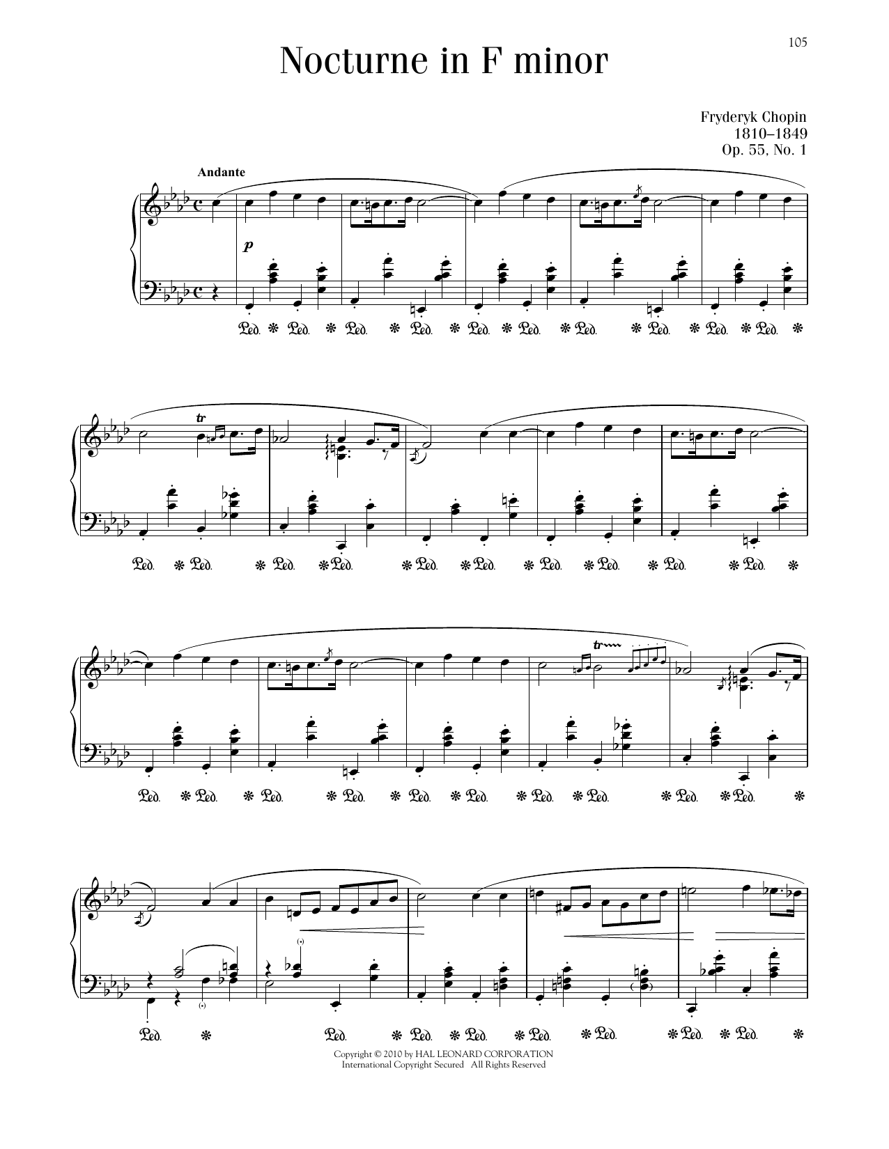 Product picture to: Nocturne, Op. 55, No. 1