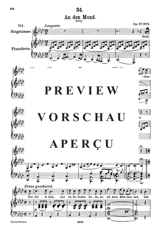gallery: An den Mond D.193 Geuß, lieber Mond , , (Gesang hoch + Klavier)
