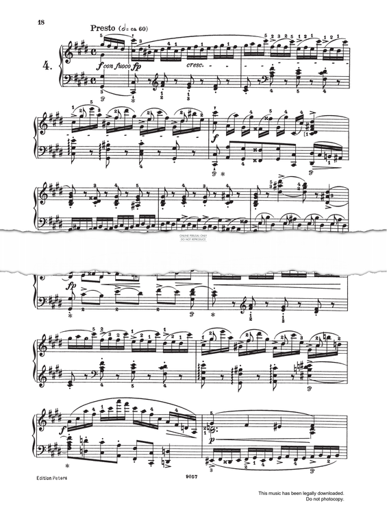 Produktgalerie: Seite 1 von 1 Etüde Op.10 No.4, Frederic Chopin, Klavier