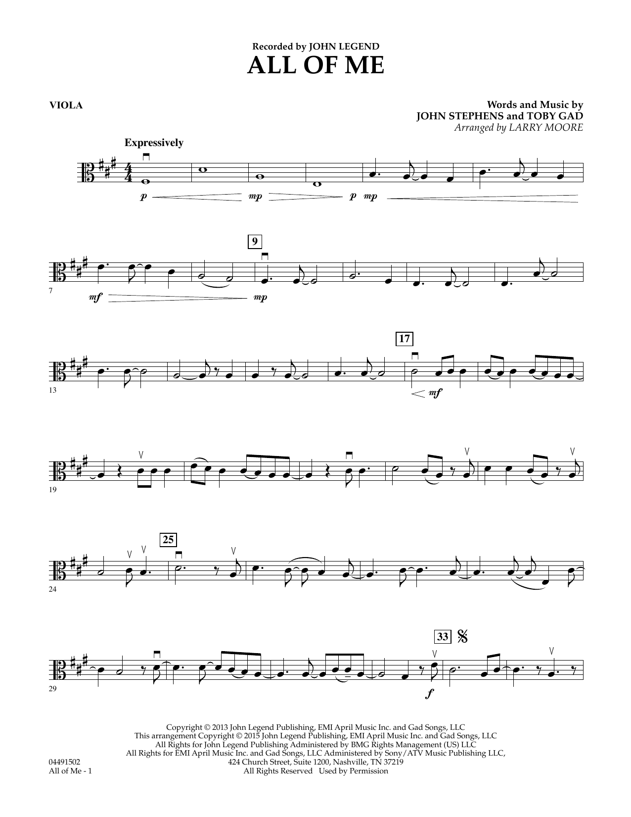 Produktbild zu: All of Me - Viola