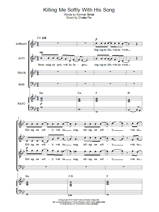 Produktbild zu:  Killing Me Softly With His Song - Roberta Flack