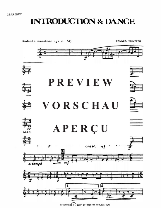 Produktgalerie: Seite 18 von 21 Introduction and Dance , , (Flöte, Oboe, Klarinette, Horn und Fagott)