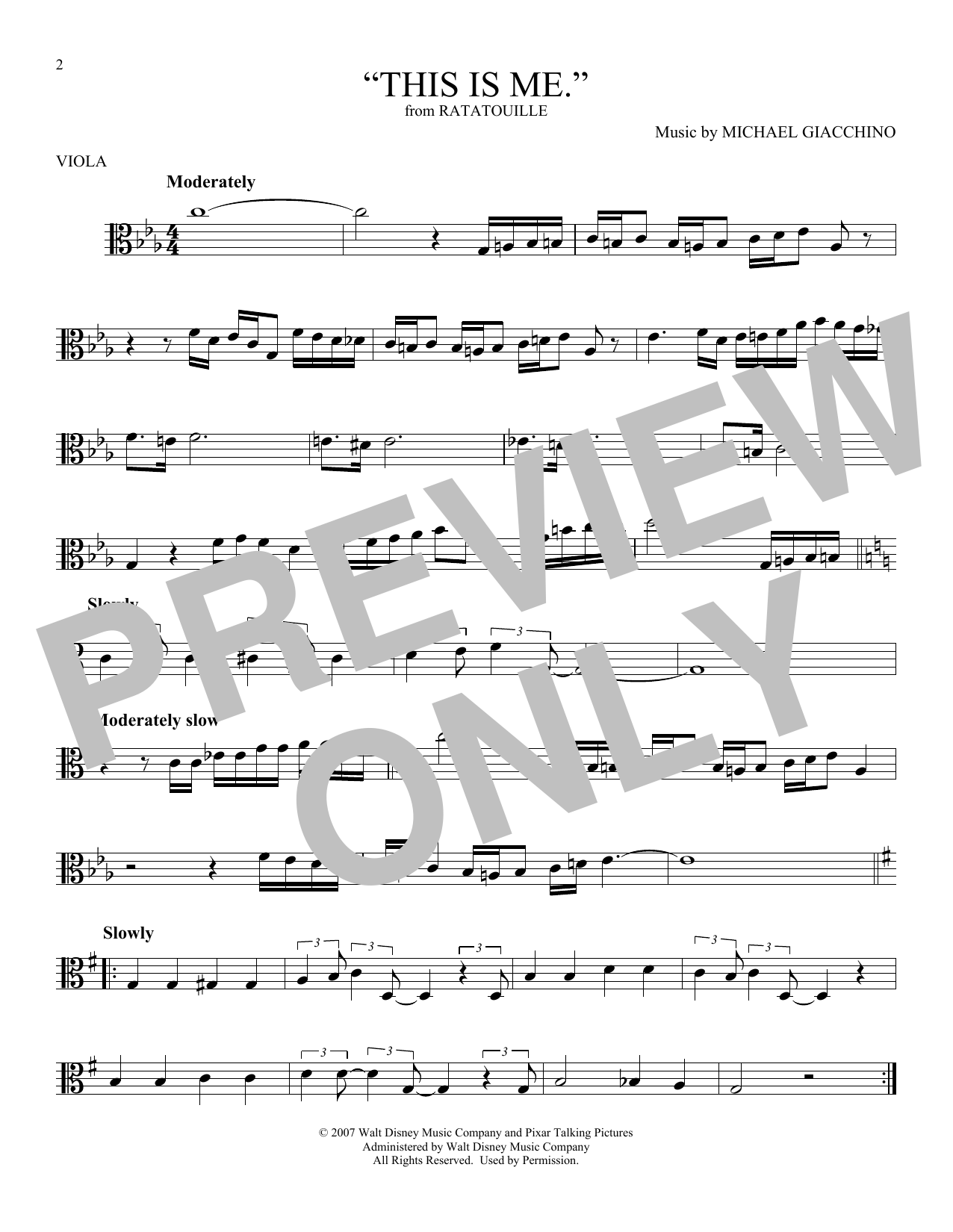 Product gallery: Page 1 of 1 "This is me." (from Ratatouille), Michael Giacchino