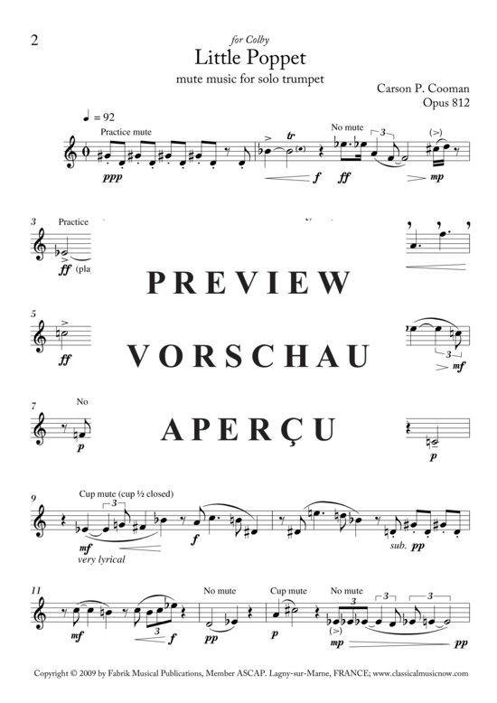 Produktgalerie: Seite 3 von 4 Little Poppet , , (Trompete Solo)