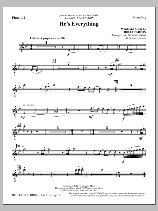 Produktbild zu: He's Everything - Flute 1 & 2