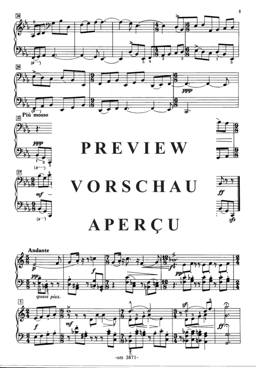 Product gallery: Page 7 of 11 Vier kleine Klavierstücke , sm3871_preview.pdf, Piano Solo