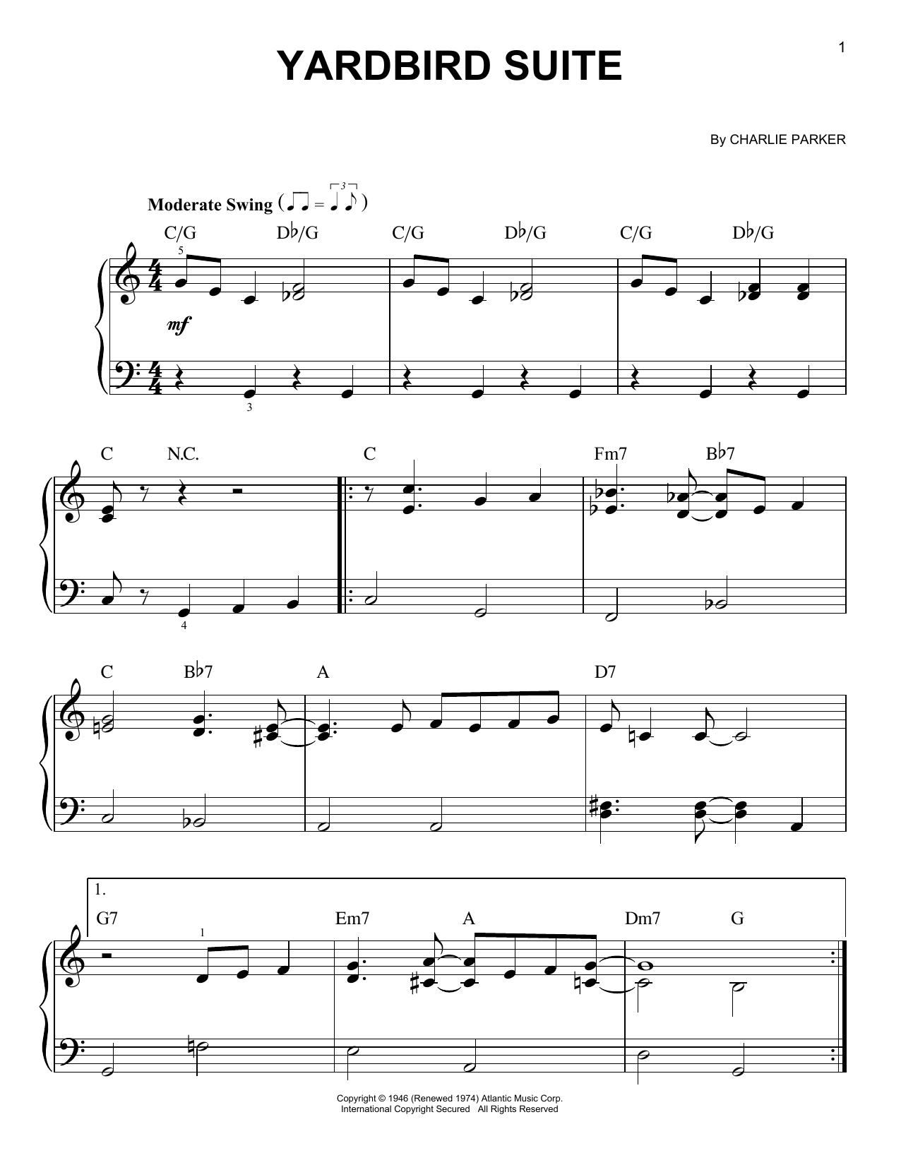 Produktgalerie: Seite 1 von 1 Yardbird Suite, Charlie Parker, Klavier