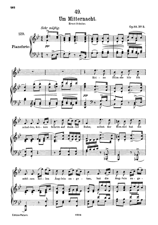 Product picture to: Um Mitternacht D.862Franz Schubert