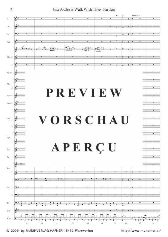 Product gallery: Page 6 of 11 Just A Closer Walk With Thee, , (large wind orchestra)