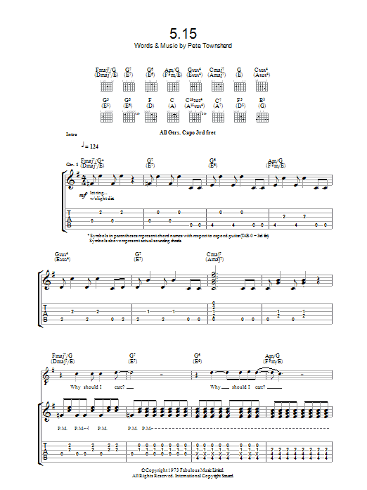 Produktgalerie: Seite 1 von 1 5:15, The Who, Gitarre