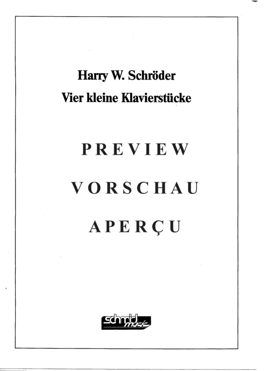 Product gallery: Page 3 of 11 Vier kleine Klavierstücke , sm3871_preview.pdf, Piano Solo