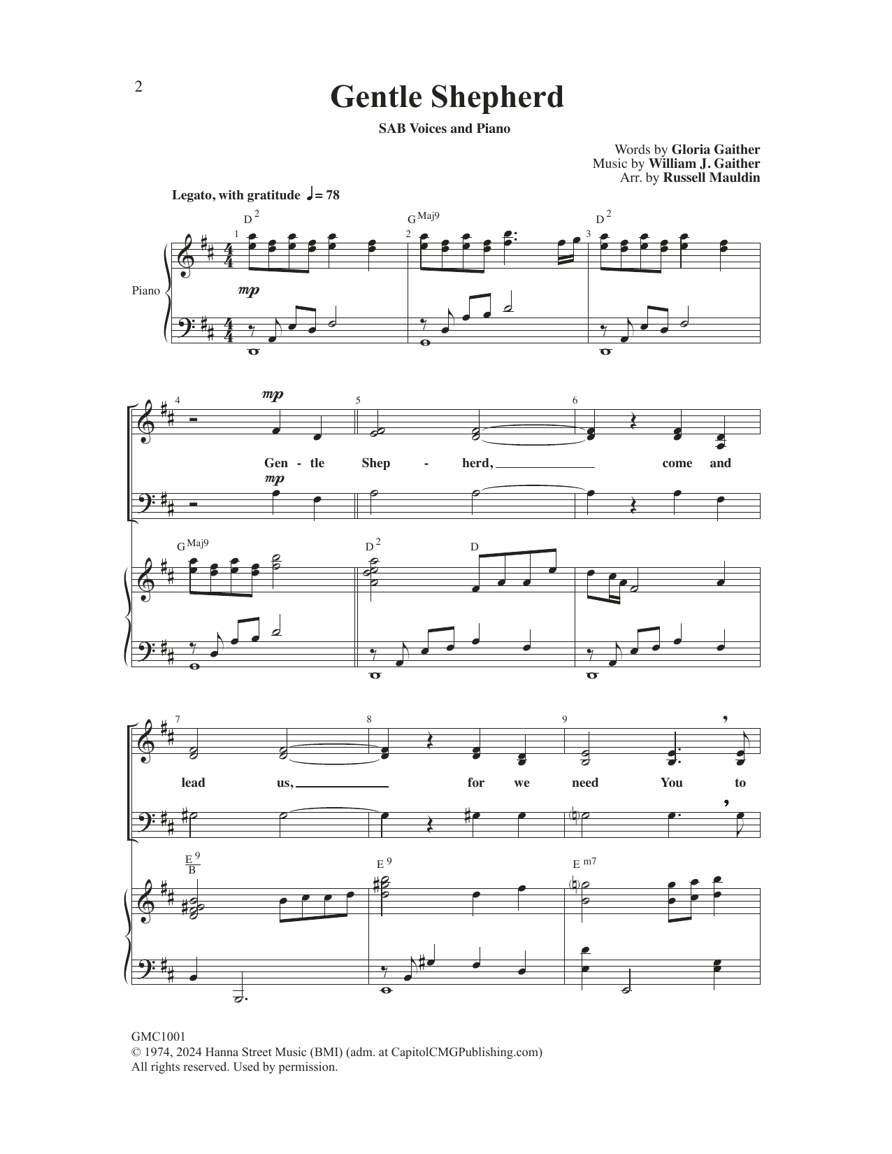 Produktbild zu: Gentle Shepherd (arr. Russell Mauldin)
