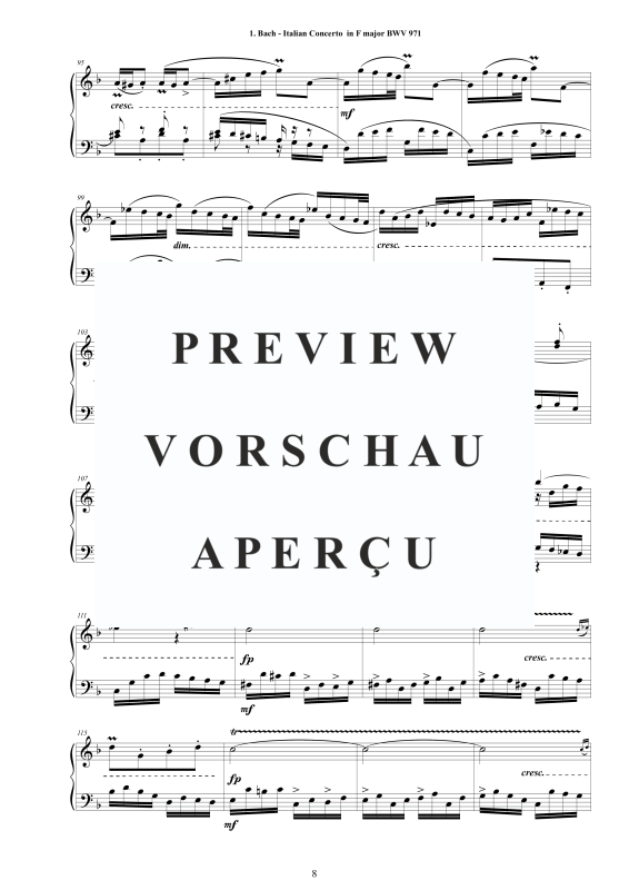 Produktgalerie: Seite 9 von 11 8 Concertos, , Klavier Solo - Gesamtausgabe