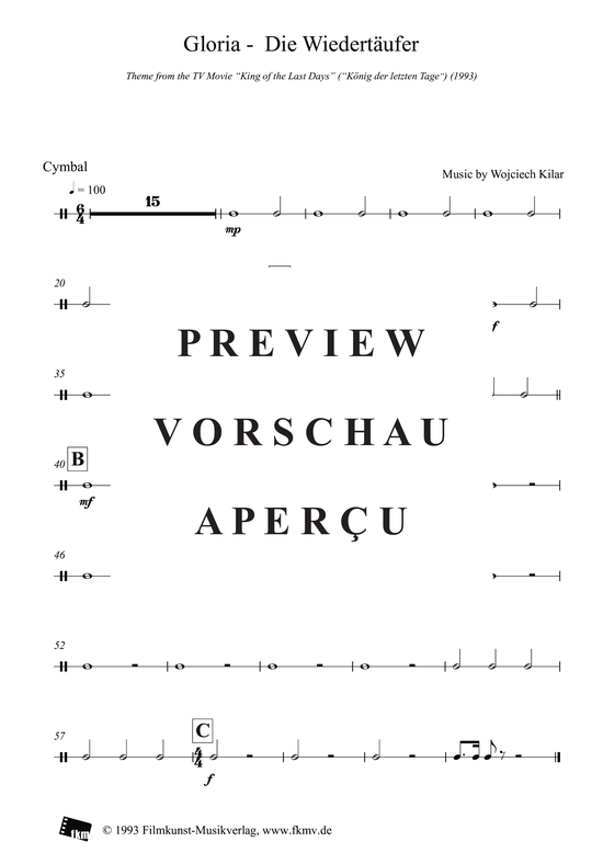 Product gallery: Page 4 of 6 König der letzten Tage - Gloria: Becken, , Drums