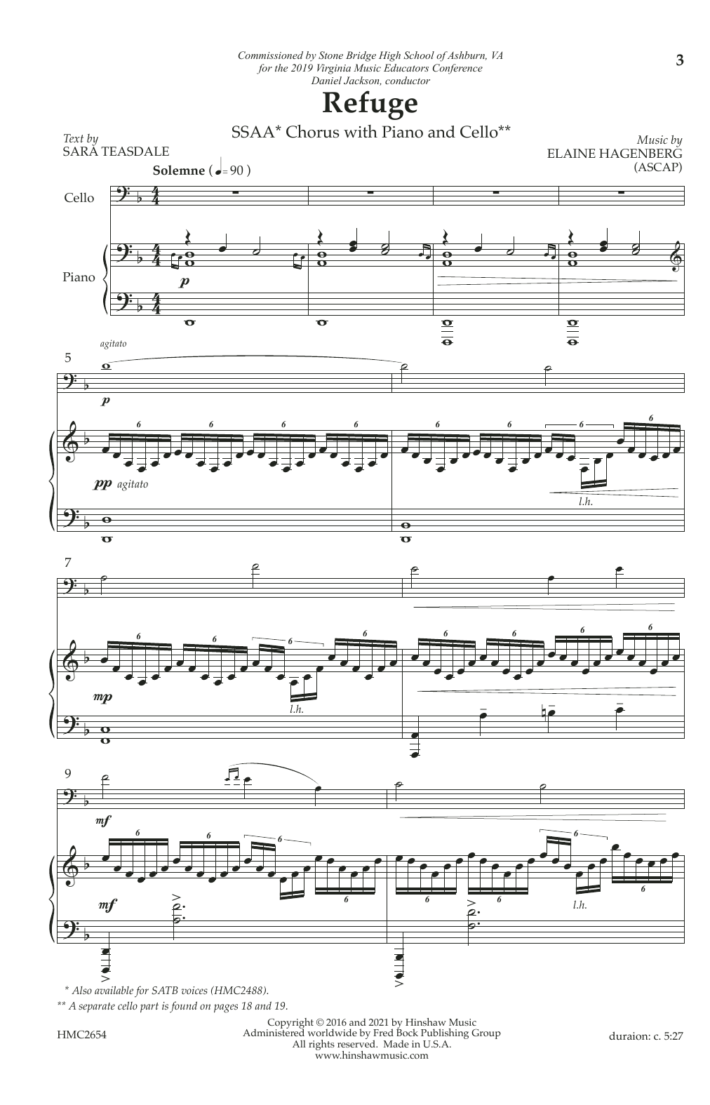 Produktgalerie: Seite 1 von 1 Refuge, Elaine Hagenberg, Chor