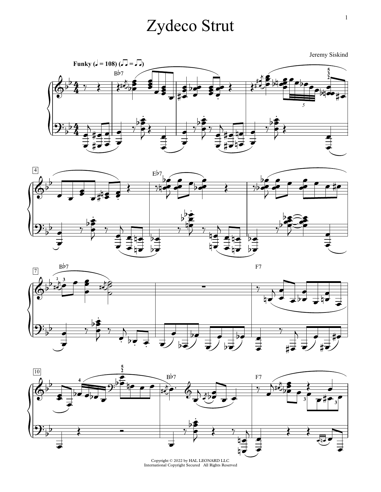 Produktbild zu: Zydeco Strut