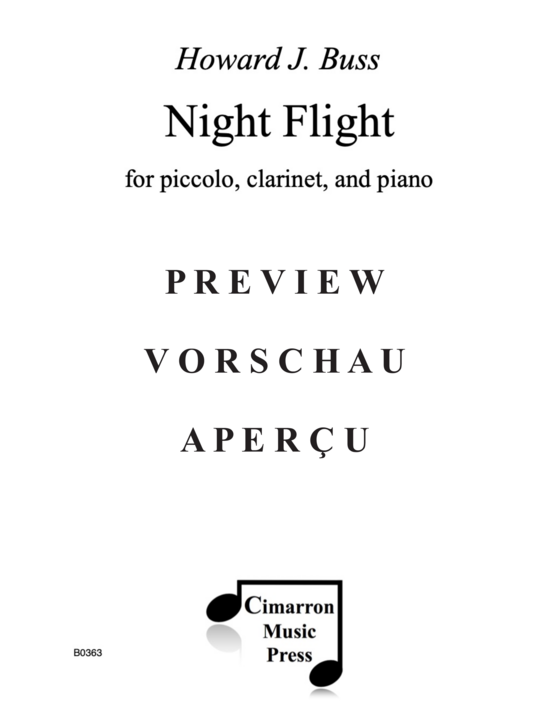 Product gallery: Page 2 of 21 Night Flight , , (piccolo, clarinet and piano)
