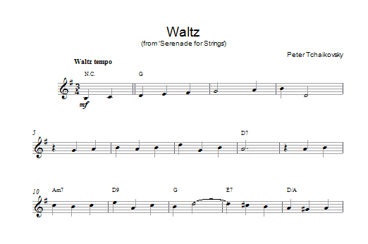 Produktbild zu: Waltz From Serenade For Strings