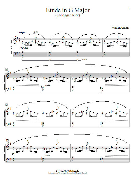 Produktbild zu: Etude In G Major (Toboggan Ride)