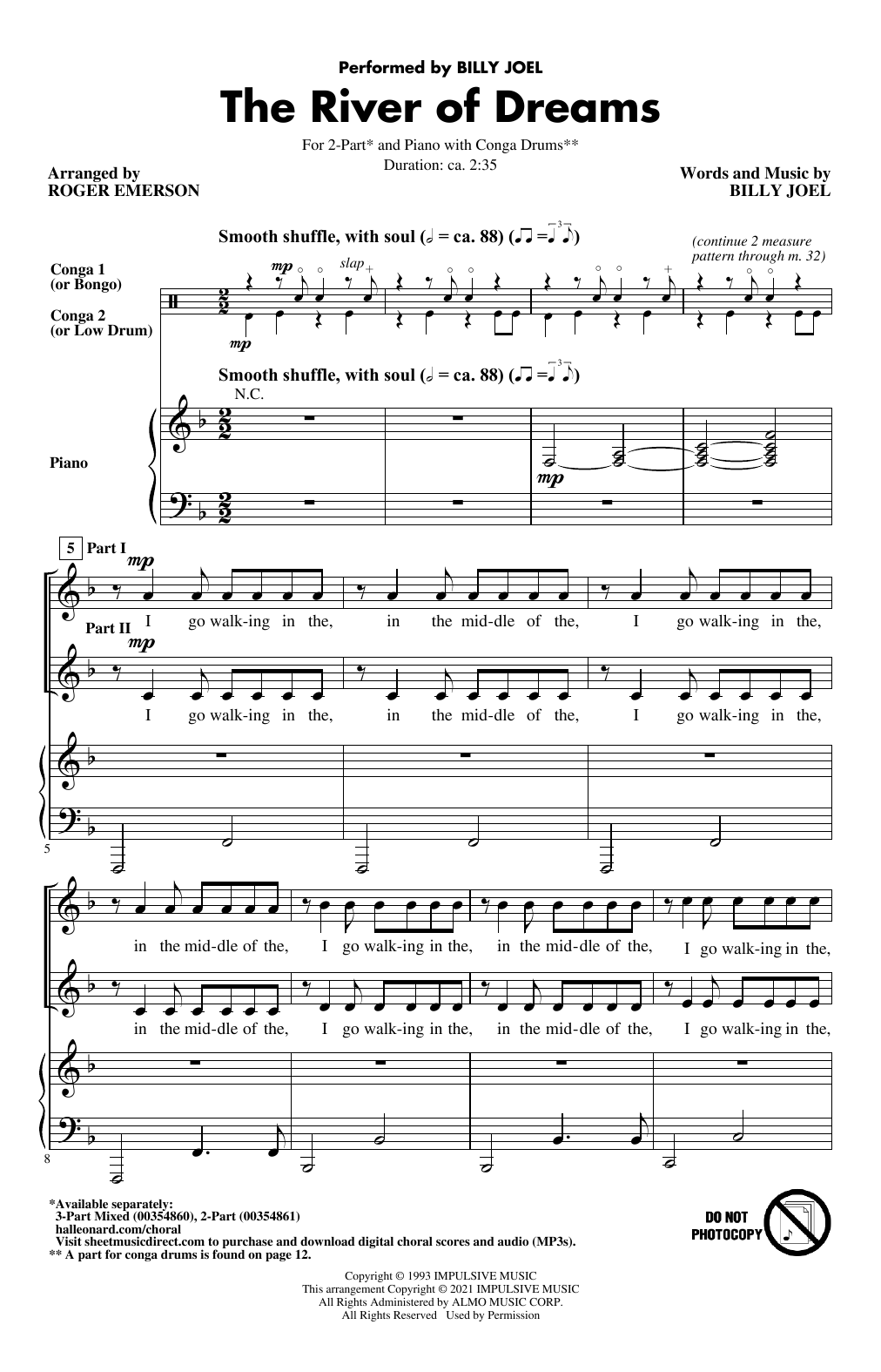 Produktbild zu: The River Of Dreams (arr. Roger Emerson)