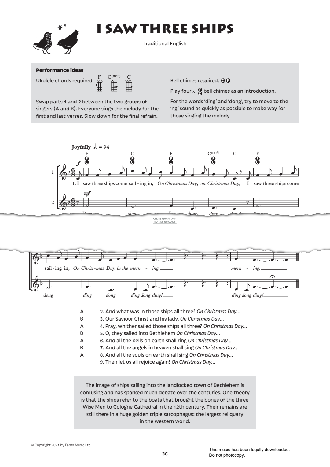 Product gallery: Page 1 of 1 I Saw Three Ships, English Traditional