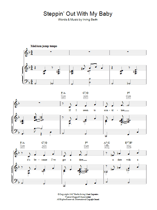 Product gallery: Page 1 of 1 Steppin' Out With My Baby, Irving Berlin
