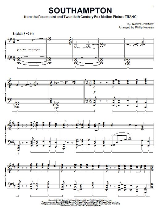 Produktbild zu: Southampton (arr. Phillip Keveren)