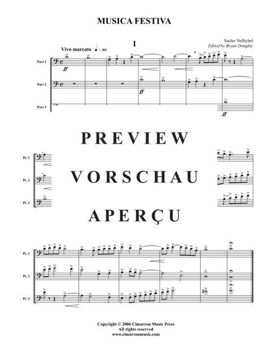 Product gallery: Page 2 of 21 Musica Festiva , , (Trio for trombone/baritone)