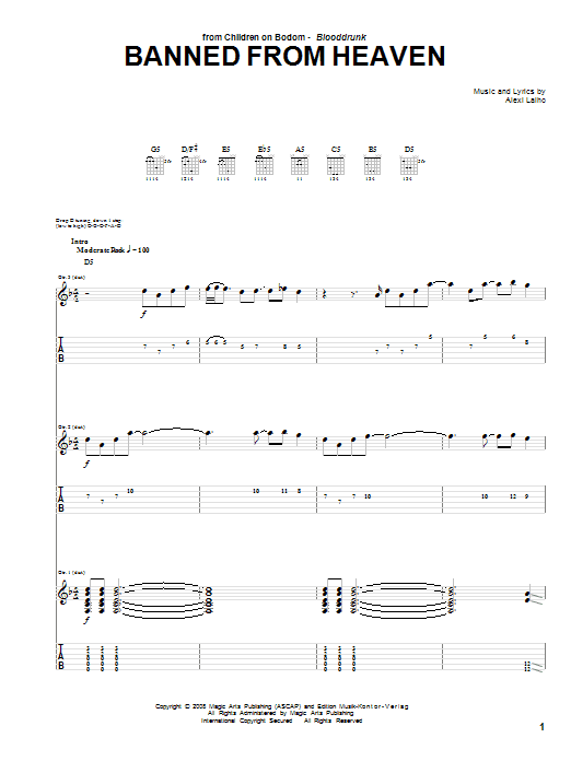 Produktgalerie: Seite 1 von 1 Banned From Heaven, Children Of Bodom, Gitarre