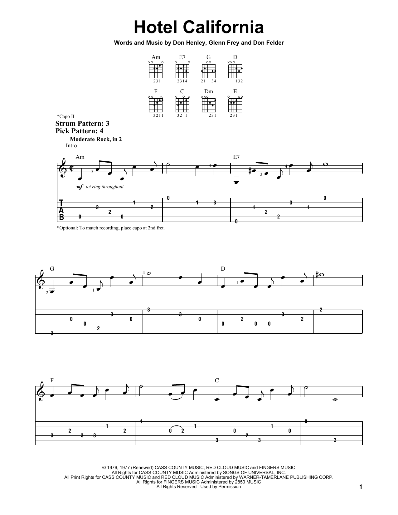 Product gallery: Page 1 of 1 Hotel California, Eagles